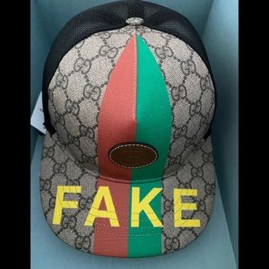 Gucci Fake/Not Baseball Cap Hat